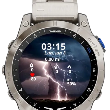 Flash Lightning Garmin watch face preview