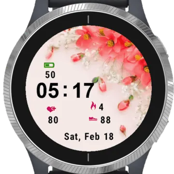 Floral Ornamental Garmin watch face preview