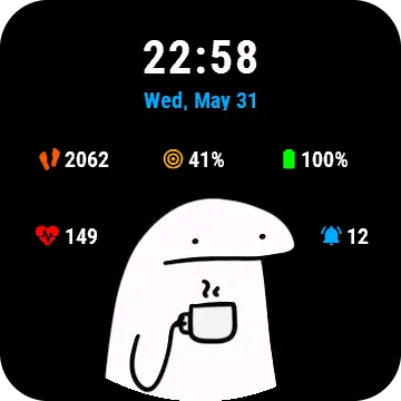 Flork Garmin watch face preview
