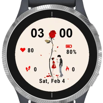 Flower For You Garmin watch face preview