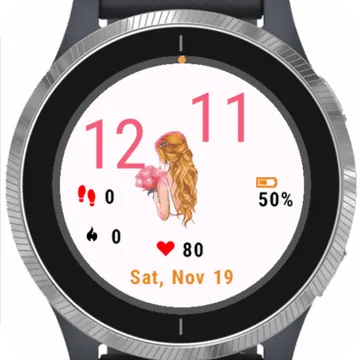 Flower Girl Garmin watch face preview