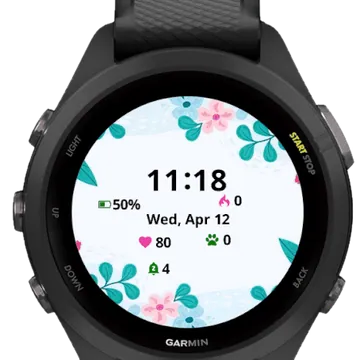 Flowers Background Nature Garmin watch face preview