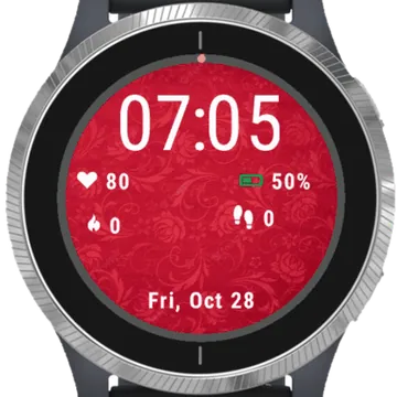 Flowers Basket Garmin watch face preview