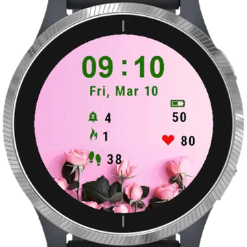 Flowers Bouquet Garmin watch face preview