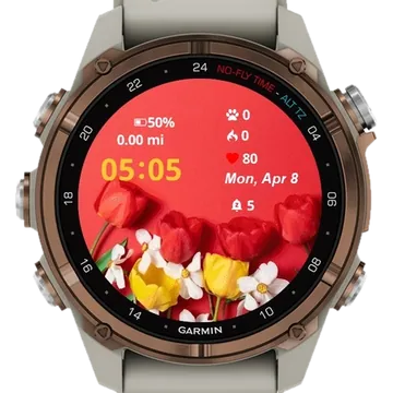 Flowers Red Roses Garmin watch face preview