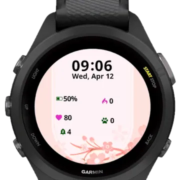 Flowers Tulips Garmin watch face preview