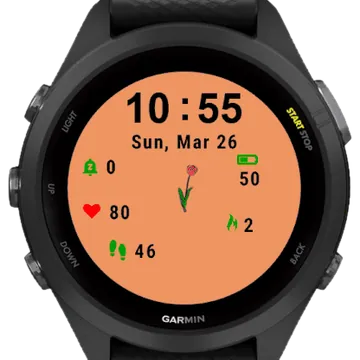 Flowers Garmin watch face preview