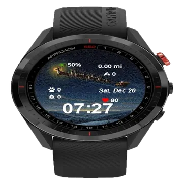 Flying Over Night Garmin watch face preview