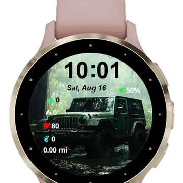 Forest Explorer Garmin watch face preview
