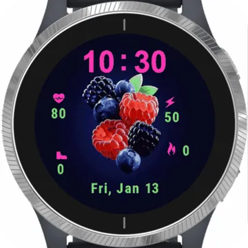 Forest Fruits Garmin watch face preview