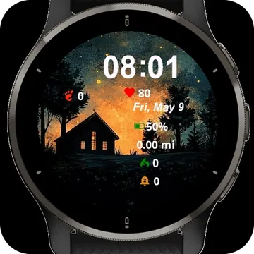 Forest Haven Garmin watch face preview