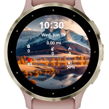 Forest Landscape Garmin watch face preview