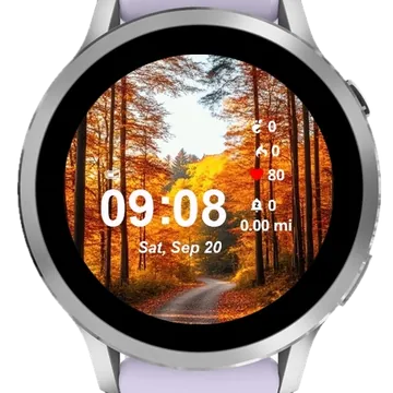 Forest Path Garmin watch face preview