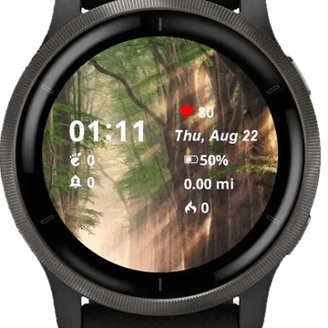 Forest Garmin watch face preview