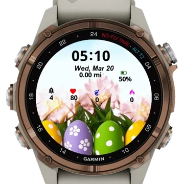 Four Eggs Garmin watch face preview