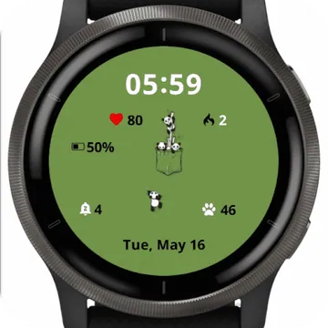Four Little Bear Garmin watch face preview