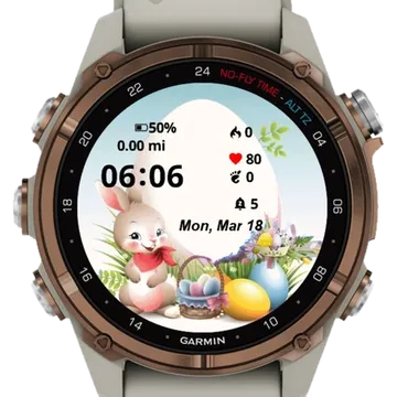 Frame Photo Eggs Garmin watch face preview
