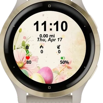 Frames Easter Garmin watch face preview