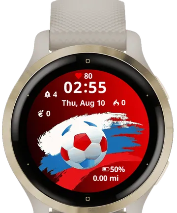 France Football Garmin watch face preview