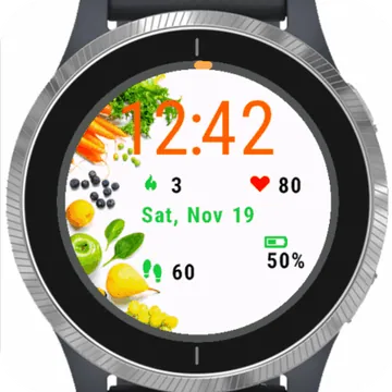 Fresh Fruits Garmin watch face preview