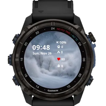 Frosty Dreams Garmin watch face preview