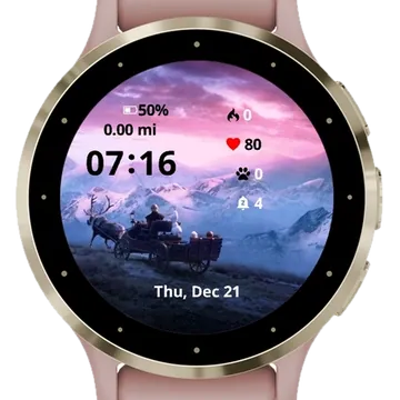 Frozen Fantasy Garmin watch face preview