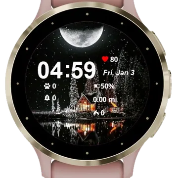 Full Moon Garmin watch face preview