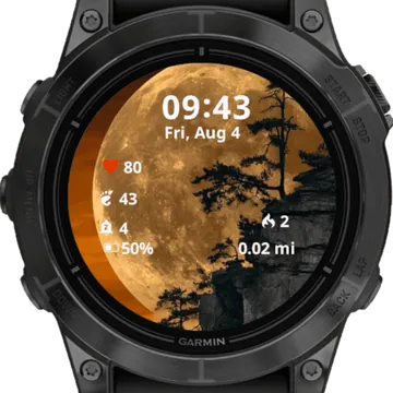 Full Moon Garmin watch face preview