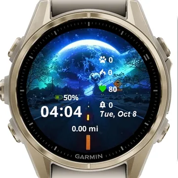 Full Moon Garmin watch face preview