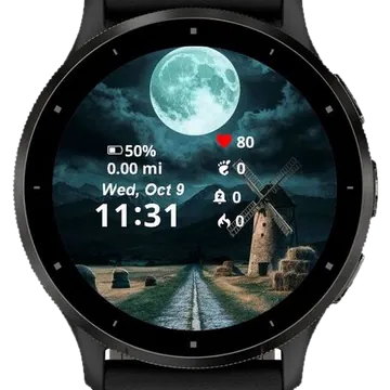 Full Nature Moon Garmin watch face preview