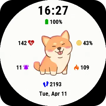 Funnydog Garmin watch face preview