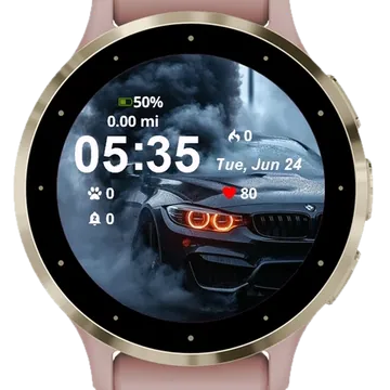 Fury BMW Garmin watch face preview