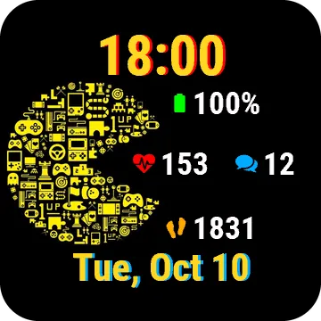 GameOn! Garmin watch face preview
