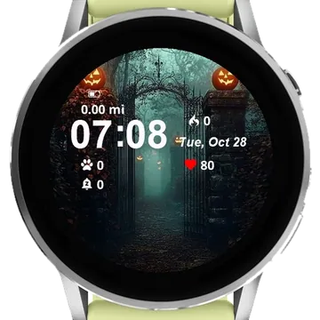 Gate Halloween Garmin watch face preview