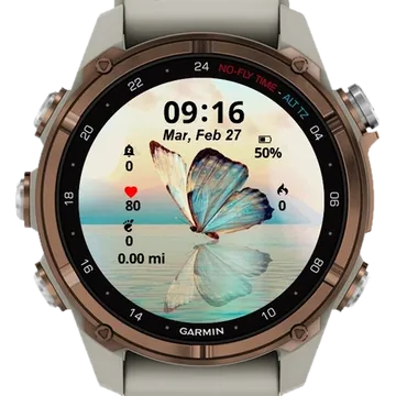 Geometric Wallpaper Garmin watch face preview