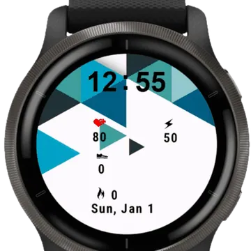 Geometrical Background Garmin watch face preview