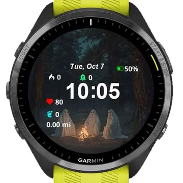 Ghost Campfire Garmin watch face preview