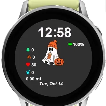 Ghost Phone Background Garmin watch face preview