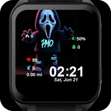 Ghost PMO Garmin watch face preview