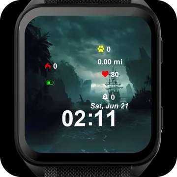 Ghost Voyage Garmin watch face preview
