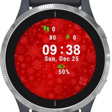 Gift Background Garmin watch face preview
