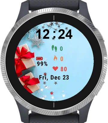 Gift Boxes Garmin watch face preview