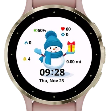 Giftbearer Frosty Garmin watch face preview