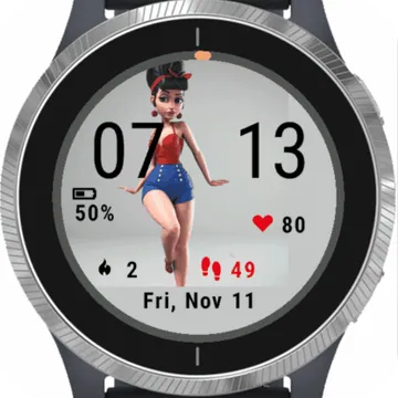 Girl Dance Garmin watch face preview