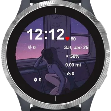 Girl From Bus Garmin watch face preview
