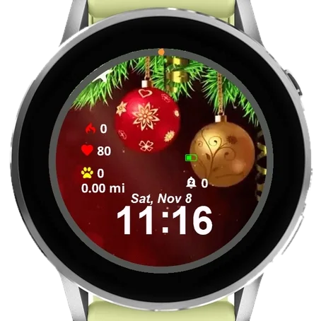 Globe Winter Garmin watch face preview