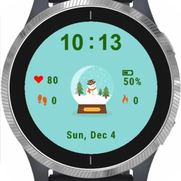 Globe Winter Garmin watch face preview