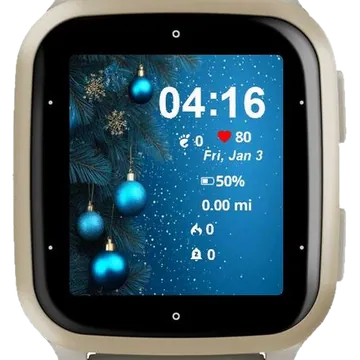 Globes Winter Garmin watch face preview