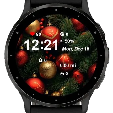 Globes Winter Tree Garmin watch face preview