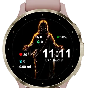 God Garmin watch face preview